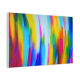 Abstract Rainbow Waves Matte Canvas Print — Vibrant Colorful Wall Art thumbnail 47