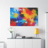 Abstract Color Splash Matte Canvas Print — Vibrant Stretched Wall Art thumbnail 99