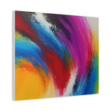Abstract Rainbow Swirl Matte Canvas Print (Stretched) thumbnail 56
