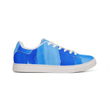 Blue Gradient Leather Sneakers — Men's Low-Top Casual Trainers thumbnail 5