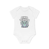 Tiny Terror Baby Bodysuit – Cute Monster Organic Short Sleeve Onesie thumbnail 2