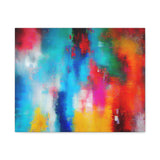 Vibrant Abstract Color Splash Matte Canvas Print thumbnail 7