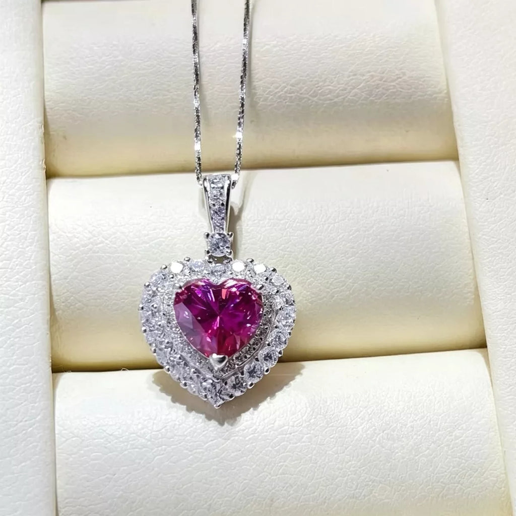 1 Carat 925 Sterling Silver Moissanite Necklace