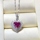 1 Carat 925 Sterling Silver Moissanite Necklace thumbnail 4