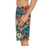 Tropical Hibiscus Board Shorts — Men's Floral Swim Trunks thumbnail 4