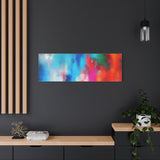 Vibrant Abstract Color Splash Matte Canvas Print thumbnail 82