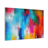 Vibrant Abstract Color Splash Matte Canvas Print thumbnail 71