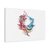 Abstract Color Splash Canvas Print — Modern Watercolor Circle Art on Matte Stretched Canvas thumbnail 42