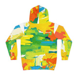 Kids Abstract Paint Splash Hoodie — Bright Colorful All-Over Print thumbnail 3