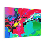 Abstract Neon Splash Matte Canvas Print — Vibrant Colorful Stretched Wall Art thumbnail 47