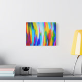 Abstract Rainbow Waves Matte Canvas Print — Vibrant Colorful Wall Art thumbnail 33