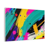 Abstract Neon Brushstroke Canvas Print — Colorful Modern Wall Art thumbnail 50