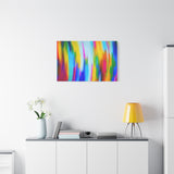 Abstract Rainbow Waves Matte Canvas Print — Vibrant Colorful Wall Art thumbnail 72