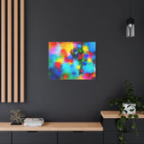 Abstract Rainbow Splash Matte Canvas Print thumbnail 64