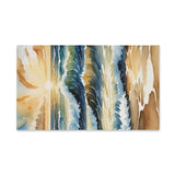 Sunset Ocean Waves Hand Towel — Coastal Watercolor Beach Decor thumbnail 2