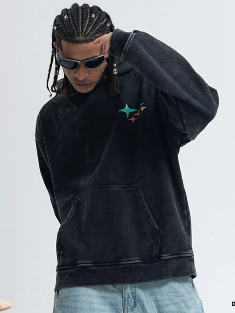 Men's Graphic Back Long Sleeve Hoodie