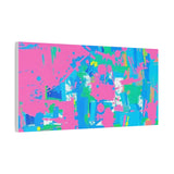 Neon Splash Abstract Canvas Print – Bright Pink & Aqua Modern Wall Art thumbnail 56