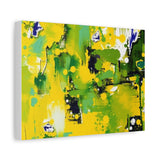 Abstract Green & Yellow Matte Canvas Print – Vibrant Modern Wall Art thumbnail 32