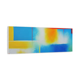 Abstract Color Field Matte Canvas Print — Vibrant Blue, Yellow & Red Stretched Wall Art thumbnail 68