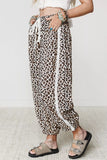 Leopard Print Ankle-Length Elastic Waist Pants thumbnail 2