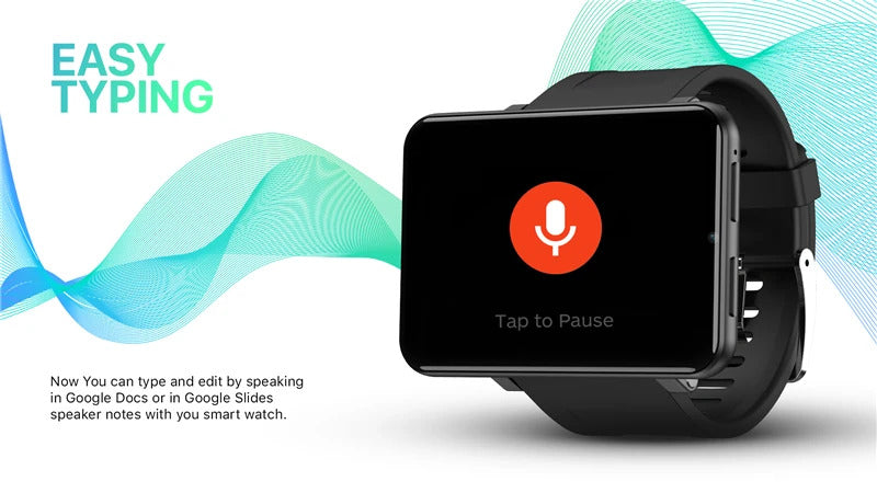 DM100 4G Smart Watch Phone 2.86” Screen Android 7.1 OS 3GB RAM 32GB ROM 5MP Camera 2700mAh Battery