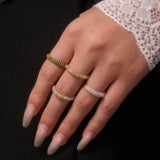 18K Gold-Plated Inlaid Zircon Ring thumbnail 9