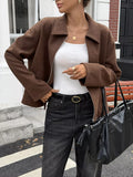 Zip-Up Dropped Shoulder Jacket thumbnail 7