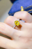 2 Carat Moissanite 925 Sterling Silver Ring thumbnail 1