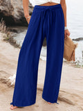 Full Size Drawstring Wide Leg Pants Plus Size thumbnail 3