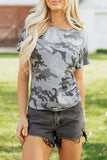 Camo Print Casual T Shirt thumbnail 3