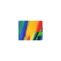 Bifold Stylish Men’s Wallet – PU Leather All-Over Print Slim Card & Cash Wallet