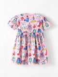 Children's Cartoon Print Short Sleeve Dress thumbnail 6