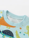 Children's Dinosaur Print Crew Neck Casual Sweatshirt thumbnail 2