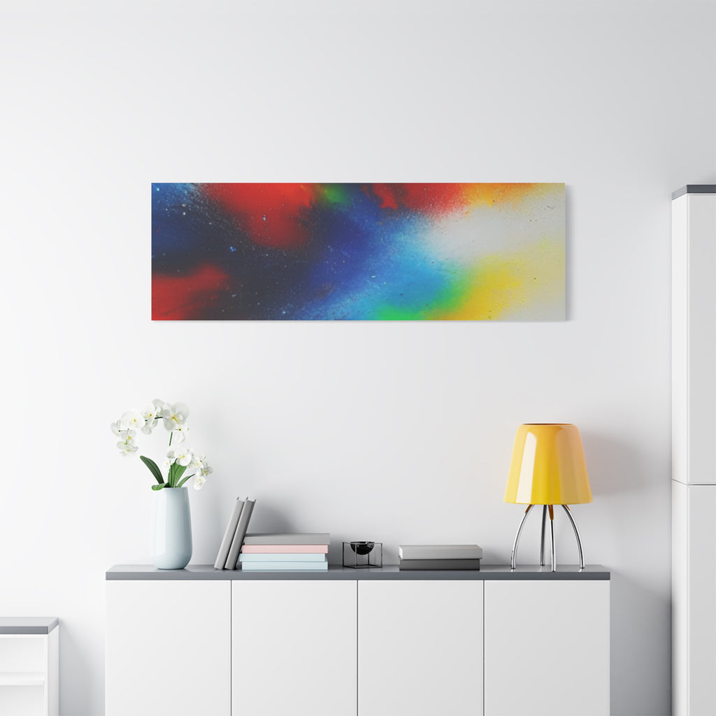 Abstract Color Burst Canvas Print — Vibrant Stretched Matte Wall Art