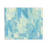 Abstract Aqua Brushstroke Canvas Print — Coastal Blue Wall Art thumbnail 10