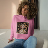 Art Nouveau Medusa Crop Hoodie — Vintage Goddess Graphic thumbnail 18