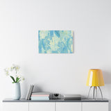 Abstract Aqua Brushstroke Canvas Print — Coastal Blue Wall Art thumbnail 48