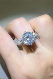5 Carat Moissanite 925 Sterling Silver Ring thumbnail 1