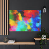 Abstract Color Burst Canvas Print — Vibrant Stretched Matte Wall Art thumbnail 100