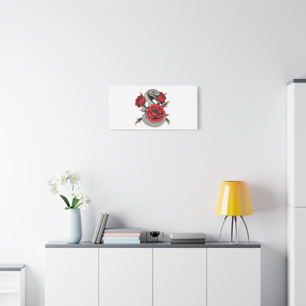 Matte Stretched Canvas - Snake Wall Art