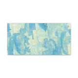 Abstract Aqua Brushstroke Canvas Print — Coastal Blue Wall Art thumbnail 6