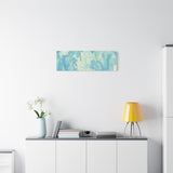 Abstract Aqua Brushstroke Canvas Print — Coastal Blue Wall Art thumbnail 69