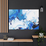 Abstract Blue Galaxy Canvas Print — Matte Stretched Wall Art thumbnail 100