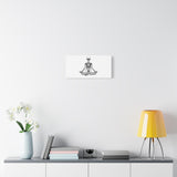Yoga Skeleton Canvas Print — Meditating Skeleton Wall Art, Minimalist Gothic Home Decor thumbnail 27