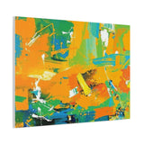Abstract Orange & Green Canvas Art — Vibrant Modern Wall Decor thumbnail 77