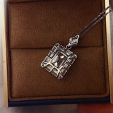 5 Carat 925 Sterling Silver Moissanite Pendant Necklace thumbnail 2