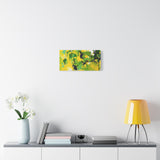 Abstract Green & Yellow Matte Canvas Print – Vibrant Modern Wall Art thumbnail 45