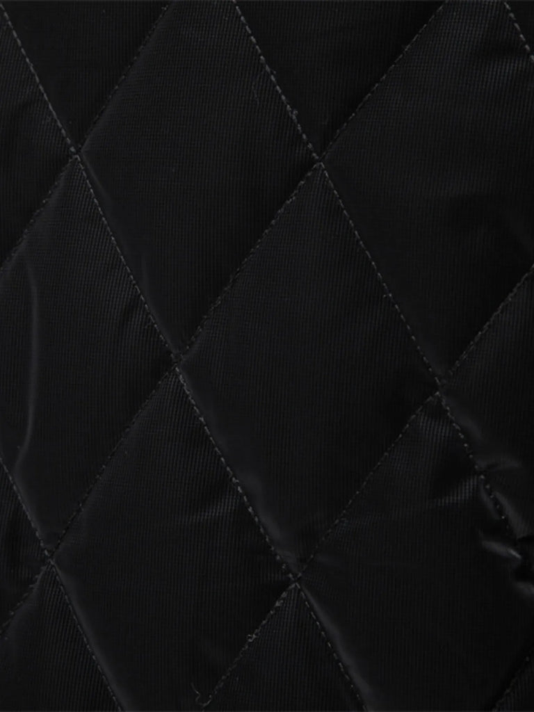 Men's Quilted Snap Down Long Sleeve Jacket
