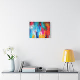 Vibrant Abstract Color Splash Matte Canvas Print thumbnail 45