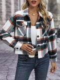 Plaid Button-Up Jacket thumbnail 7